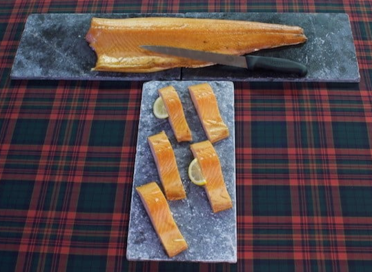 STICK. Whisky Cured Smoked Salmon  kg