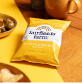 Elite. Fairfield's Farm Cheese & Onion Crisps 36 x 40g