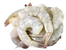 STICK.  Fz Prawn Tiger Cooked & Peeled Tail On, 750g Net Weight, 30-40 1kg