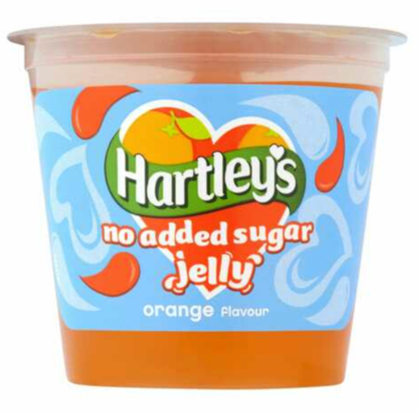Elite. Hartleys No Added Sugar Orange Jelly Pots  12x115g
