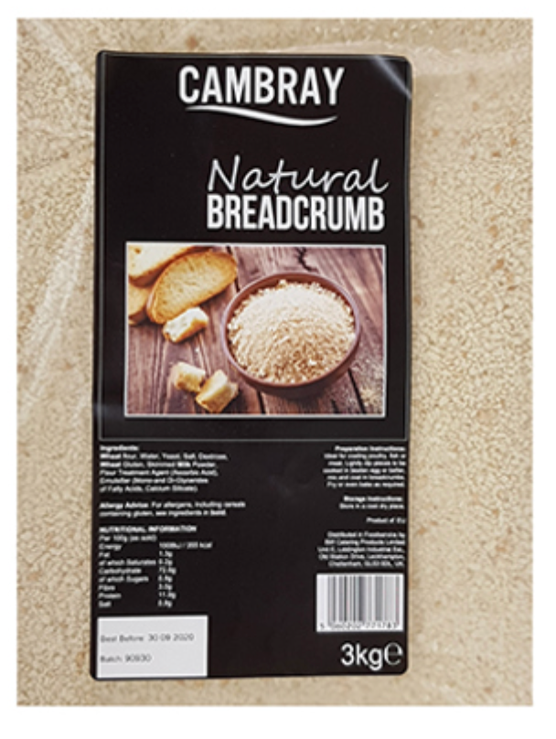 Elite. Natural Bread Crumbs  3kg