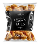Elite. Caterfood Breaded Wholetail Scampi - 450g