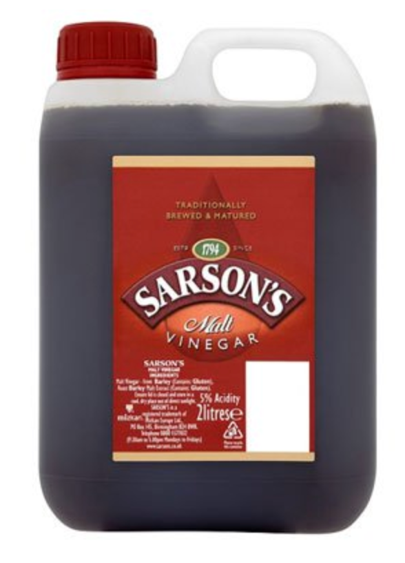 Elite. Sarsons Malt Vinegar  5 litre
