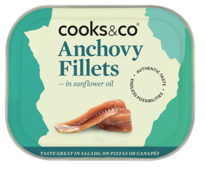 Elite. Cooks & Co Anchovy Fillets in Oil  365g