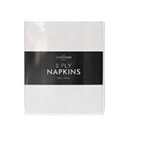 Elite. Caterfood Select Napkins 2ply 40cm White 16x125sgl