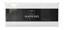 Elite. Caterfood Select Napkins 2ply 33cm White 8 x250sgl