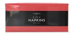 Elite. Caterfood Select Napkins 2ply 33cm Red 8 x250sgl