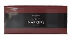 Elite. Caterfood Select Napkins 2ply 33cm Burgundy 8 x250sgl
