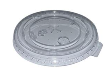 Elite. Clear Rpet Flat Lid with hole 9/12/16/20 oz x1000sgl