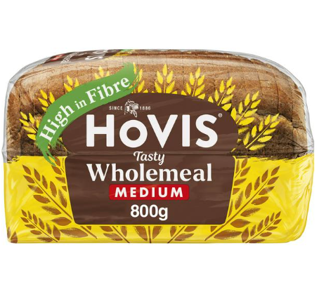 NAT. Hovis Bread Medium Brown Single