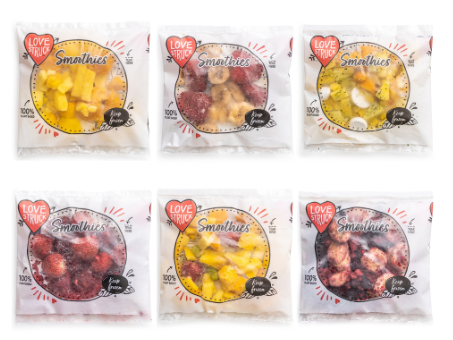 389145 SAV. Love Struck Mixed Case Top 6 Fruit Smoothies 140g x 30