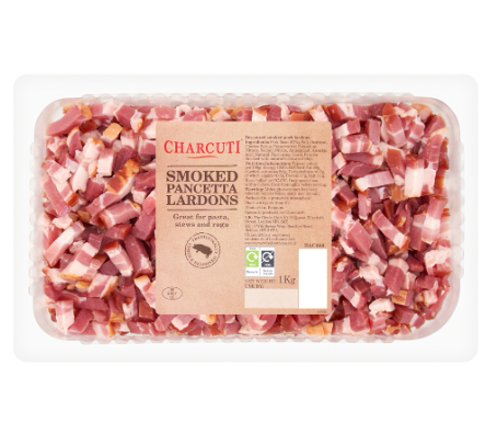 266002 SAV.  Chilled Charcuti Smoked Pancetta Lardons 1kg