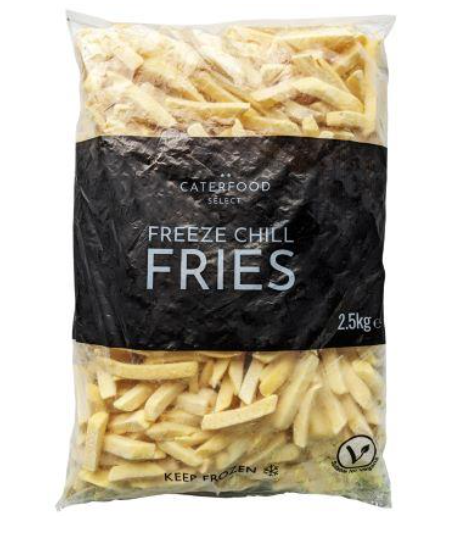 Elite. Caterfood Select Freeze Chill Skin Off French Fries 11mm 7/16 Frozen 4x2.25kg