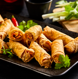 366194 SAV. Frozen Authentic Asia Mini Duck and Hoisin Spring Rolls 1kg