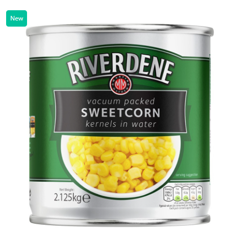 180480 SAV. Riverdene Sweetcorn 2.125kg