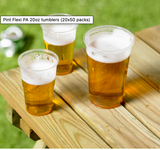 624266  Pint Flexi PA 20oz tumblers (20x50 packs)