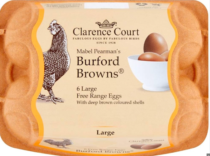 CHAPEL. Eggs Burford Browns x 5 dozen 2 Trays(Clarence Court)