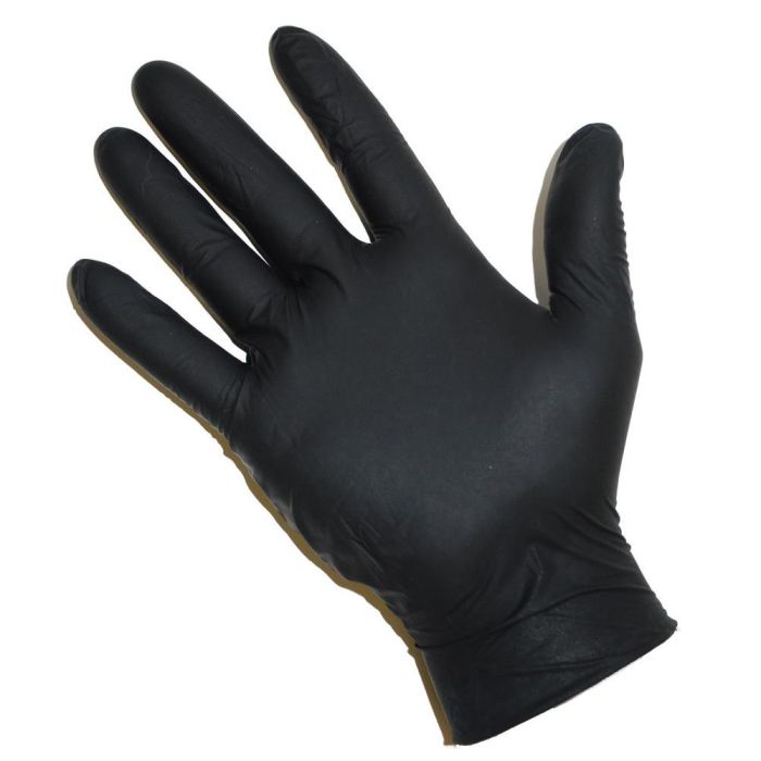 Elite. Black Nitril Powder Free Medium Gloves  x100
