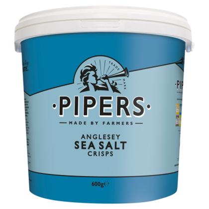 Elite. Pipers Sea Salt Crisps Bucket  4x600g