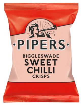 Elite. Pipers Sweet Chilli Crisps 24x40g