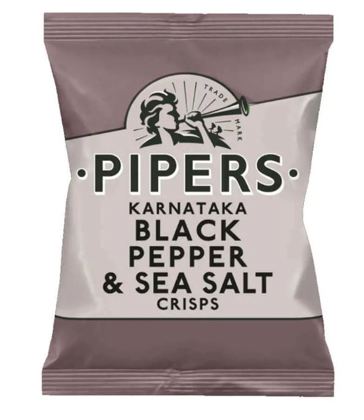Elite. Pipers Karnataka Black Pepper & Sea Salt Crisps 24x40g