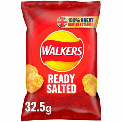 Elite. Walkers Ready Salted Crisps  32x32.5g