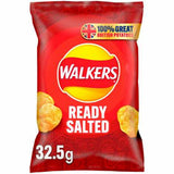 Elite. Walkers Ready Salted Crisps  32x32.5g