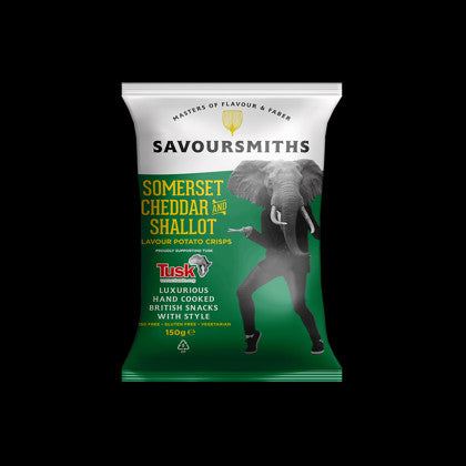 Elite. Savoursmiths Somerset Cheddar & Shallot Crisps  24x40g