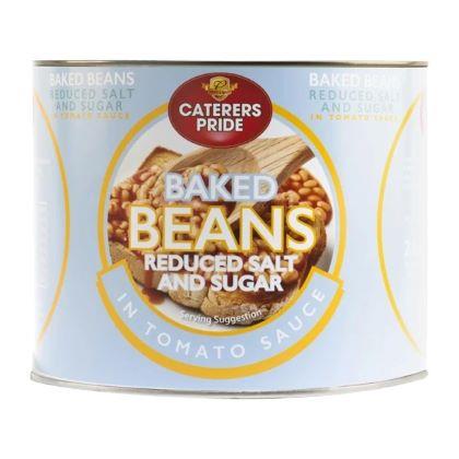 Elite. Baked Beans Reduced Salt & Sugar  6x2.62kg  Caters Pride