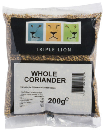 Elite. Triple Lion Whole coriander Seeds  200g