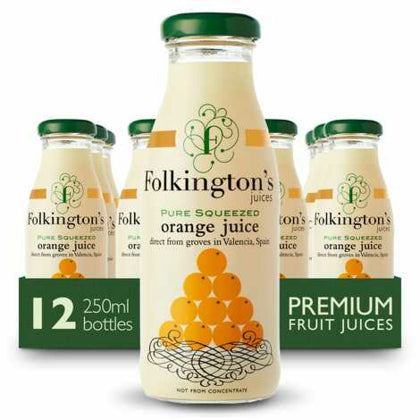 Elite. Folkingtons Orange Juice  12x250ml