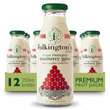 Elite. Folkingtons Cranberry Juice  12x250ml