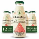 Elite. Folkingtons Pink Lemonade Juice  12x250ml