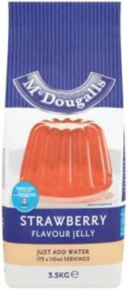 Elite. Mcdougalls Strawberry Jelly Crystals  3.5kg