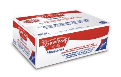 Elite. Crawfords Minipac Assorted Biscuits  100 pk  3.5kg