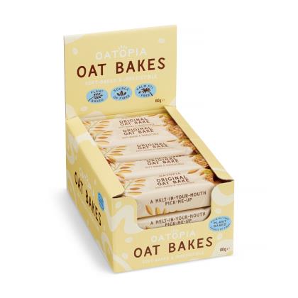 Elite. Oatopia Original Oat Bake Flapjack 15x60g