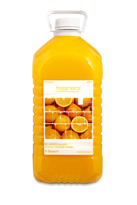 Elite. Freshers Orange Cordial - Whole No Added Sugar 5 litre