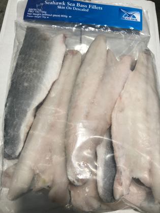 Elite. Seabass Fillets 140G-180G (CG*)  5 x 1KG
