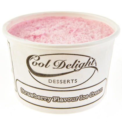 Elite. Cooldelight Frozen Strawberry Ice Cream Tubs  60 x 80ML