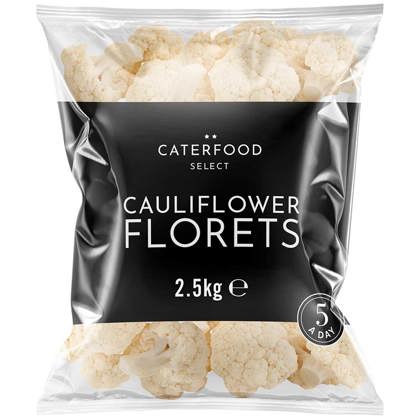 Elite. Caterfood Select Cauliflower Florets  2.5KG