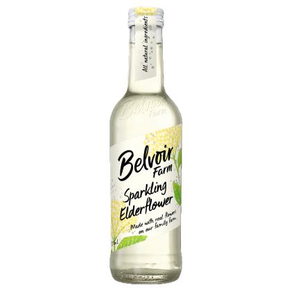 Elite. Belvoir Farm Sparkling Elderflower  12x275ml