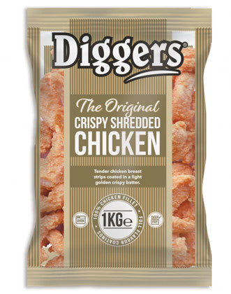 Elite. Diggers Crispy Shredded Chicken  1Kg