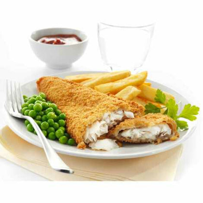 Elite. Three Oceans Frozen MSC Breaded Cod Fillets 110-140G  1 x 24SGL