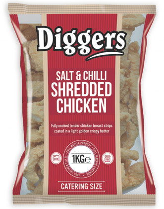 Elite. Diggers Salt & Chilli Shredded Chicken  1Kg