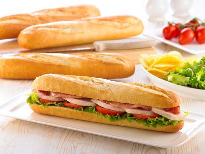 Elite. Caterfood White Part Baked Demi Baguette  1x30