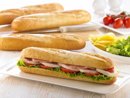 Elite. Caterfood White Thaw & Serve 9'' Baguette  1x30