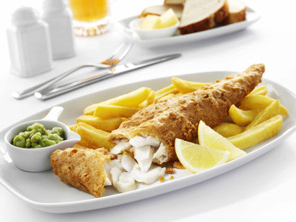 Elite. Cod Fillets Battered MSC 80-110G x 30   1 x 3.47KG