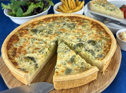 Elite. RCF Broccoli and Stilton Quiche 10" (CF*)  1 x 1.3KG