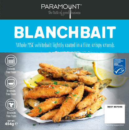 Elite. Blanchbait (Coated Whitebait)  454G