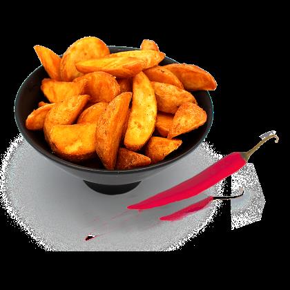 Elite. Lutosa Spicy Potato Wedges  4x2.5kg